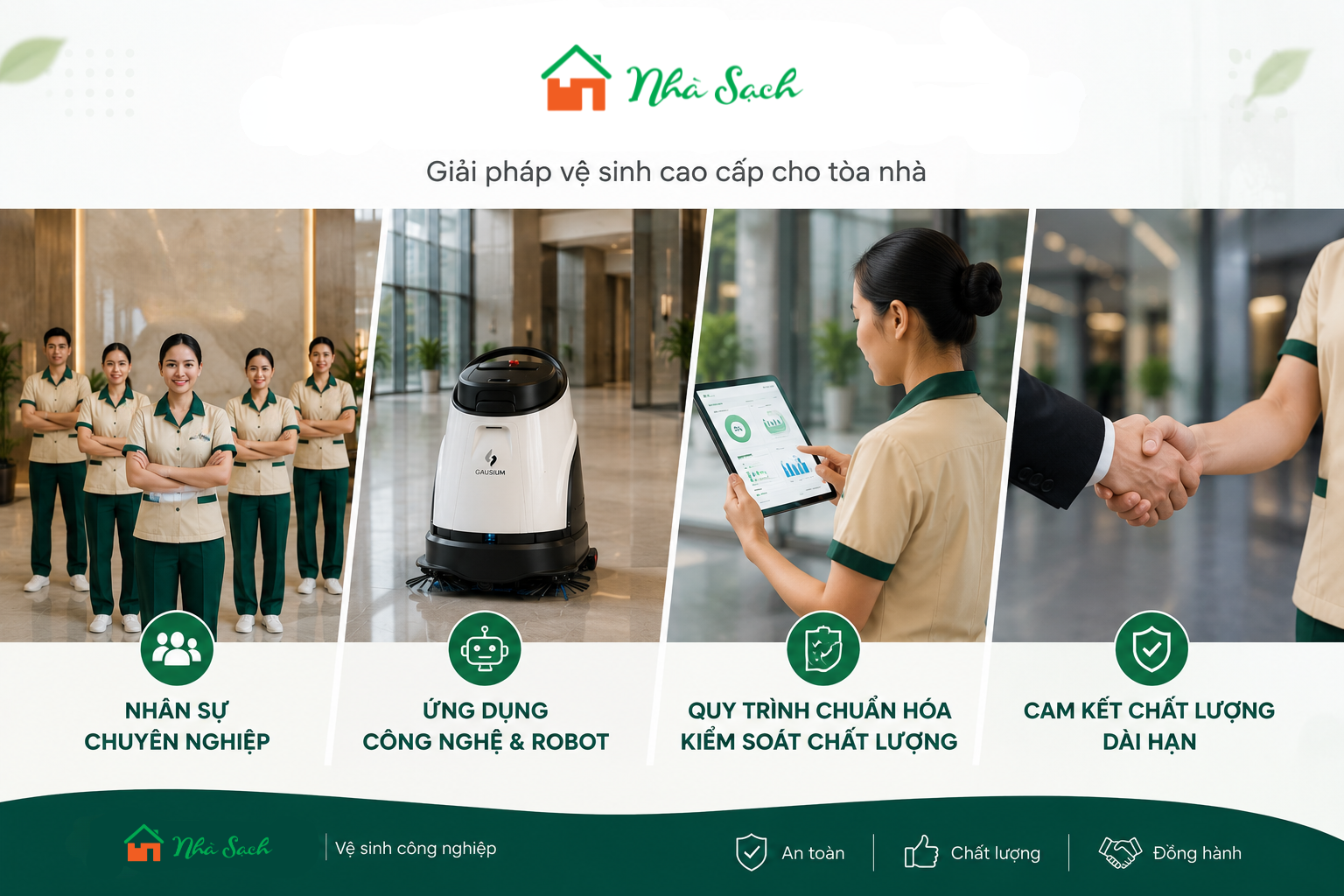 Dịch vụ vệ sinh cao cấp dành cho những tòa nhà A/A+ 